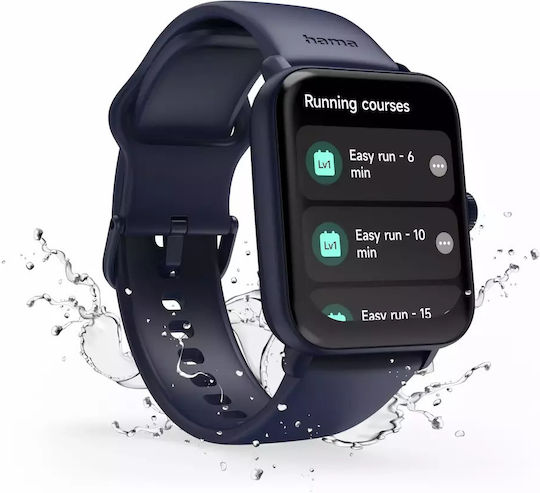 HAMA 6010 44mm Smartwatch με Παλμογράφο (Μπλε)