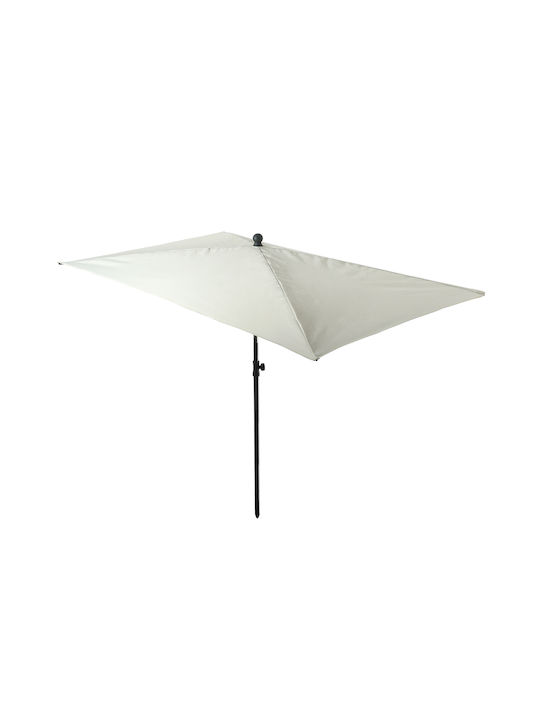 Umbrelă Pătrată Metalică Ecru 2.1x2.1xÎnălțime 2.48m