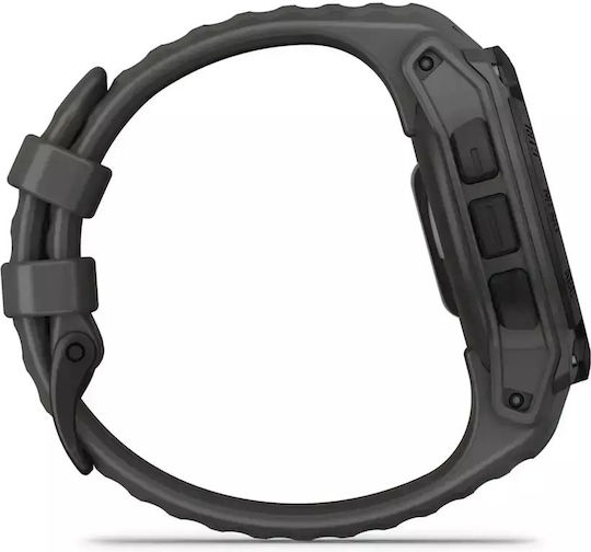 Garmin Instinct E 40mm Αδιάβροχο Smartwatch με Παλμογράφο (Black with Charcoal Band)