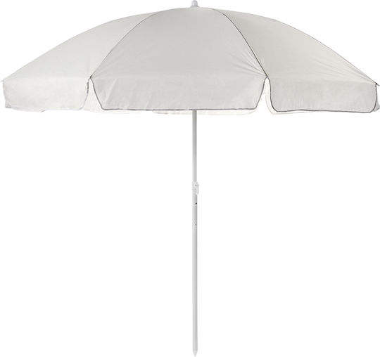 Umbrelă Rotundă Metalică Albă Φ2.2m
