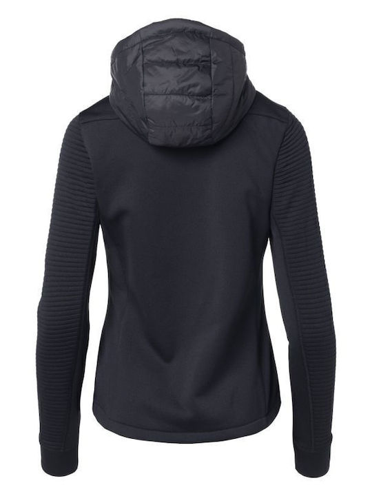 Guelo Women's Lifestyle Jacket for Winter with Hood Black