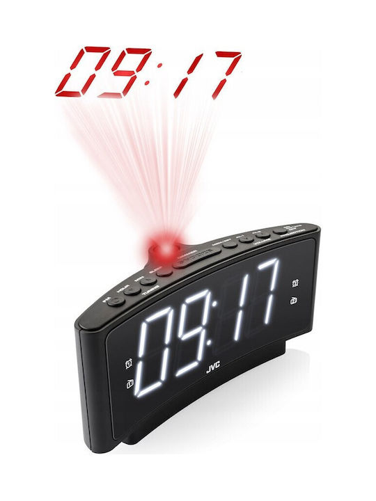 JVC Ceas De Masă Digital Led Negru RA-E314B