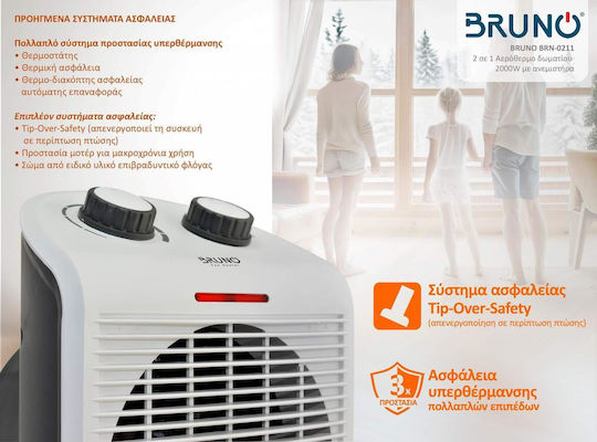 Bruno Replacement Motor-Fan Brn-0211 Air Heater Bruno