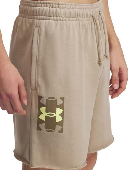 Rival Terry Logo Мъжка Бермуда City Khaki/Bayou/Sonic Yellow