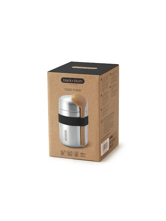 Black+Blum Δοχείο Φαγητού Inox Θερμός Ασημί 400ml