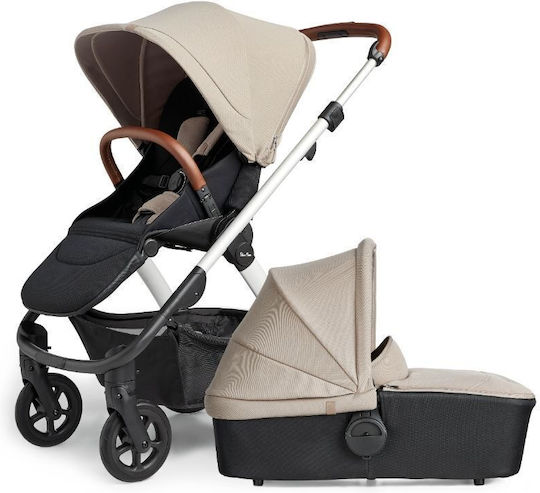 Silver Cross Tide Verstellbar 2 in 1 Baby Kinderwagen Geeignet für Neugeborene Stone 10.7kg