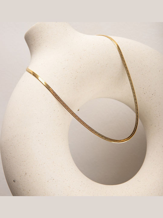 Snake Chain Necklace Gold