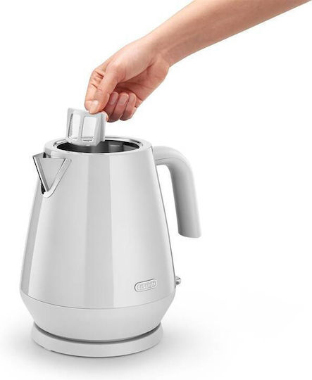 De'Longhi Eclettica Βραστήρας 1.7lt 2000W Λευκός