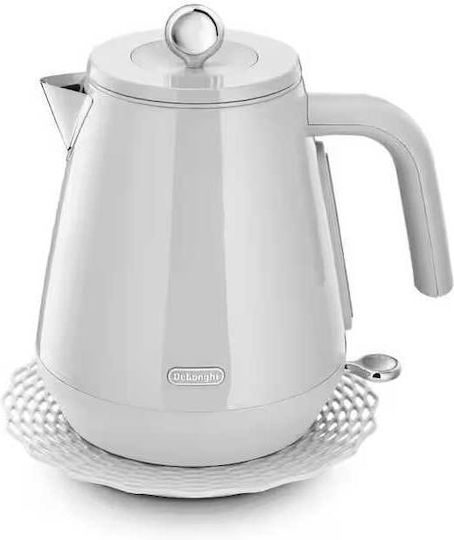 De'Longhi Eclettica Βραστήρας 1.7lt 2000W Λευκός