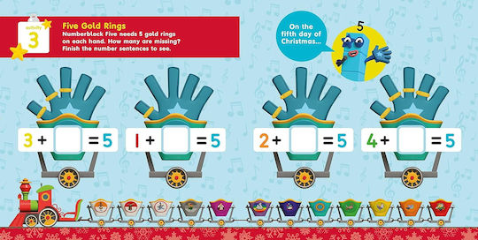 Numberblocks Christmas Sticker Fun