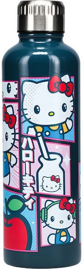 Paladone Kids Water Bottle Thermos Hello Kitty Stainless Steel with Screw Cap Non Spill 500ml