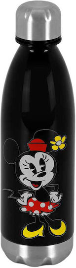 Karactermania Kids Water Bottle Minnie Stainless Steel with Screw Cap Non Spill 500ml (Various Designs/Colours)