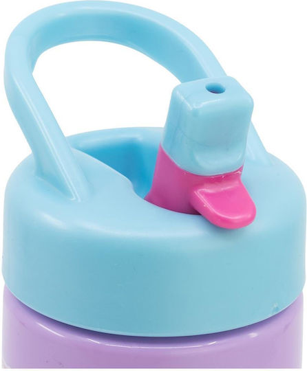 Stor Playground Sipper Пластмасова Детска Бутилка За Вода Габи със Сламка Лилава 410мл
