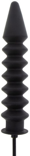 Hidden Desire Ρεαλιστικό Dildo Φουσκωτό Μαύρο 28cm