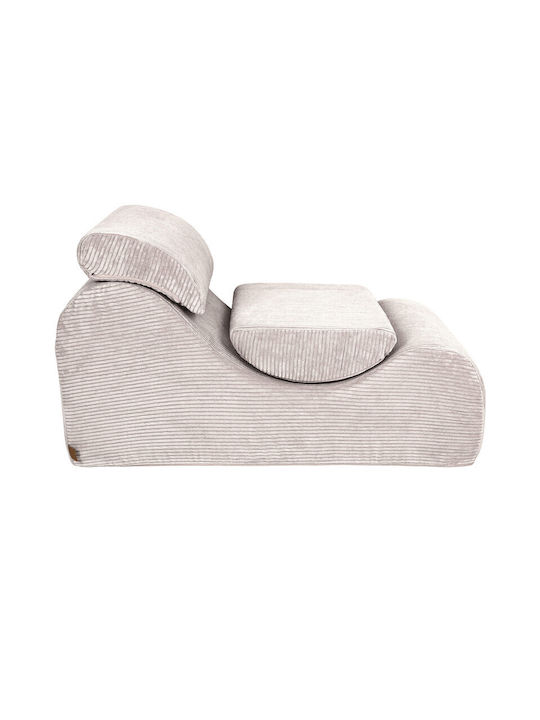 Recliner Stoff Ecru L120xW60xH55cm