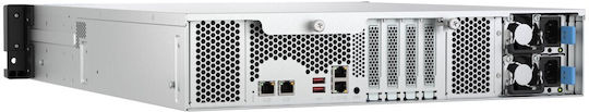 QNap TS-H1277AXU-RP-R5-16G NAS Rack με 12 θέσεις για HDD/M.2/SSD και 2 θύρες Ethernet