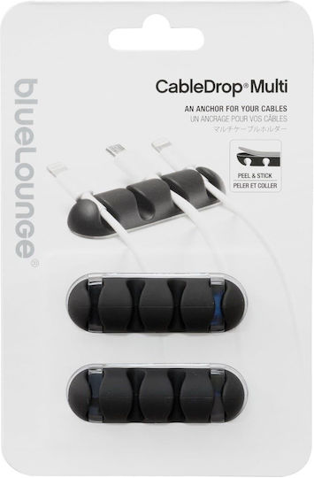 Bluelounge CableDrop Μαύρο 2τμχ