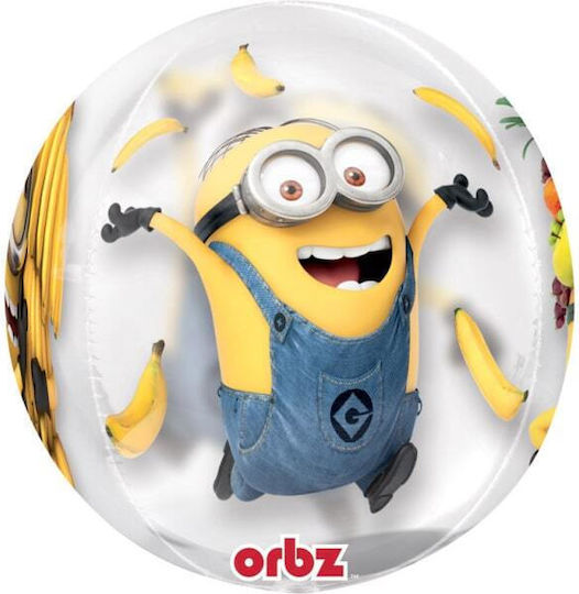 Foil Balloon Orbz Minions Despicable Me 38cm X 40cm