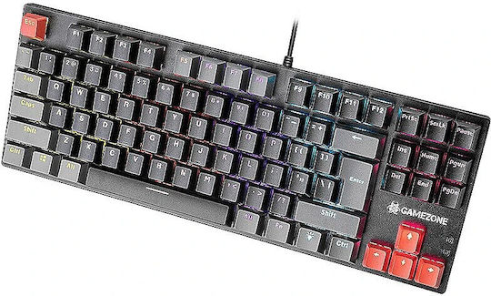 Tracer GameZone Blade 87 Gaming Μηχανικό Πληκτρολόγιο Tenkeyless με Outemu Red διακόπτες και RGB φωτισμό (Αγγλικό US)
