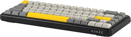 Ajazz AK680 Max Gaming Μηχανικό Πληκτρολόγιο 65% με Magnetic διακόπτες και RGB φωτισμό (Αγγλικό US) Γκρι