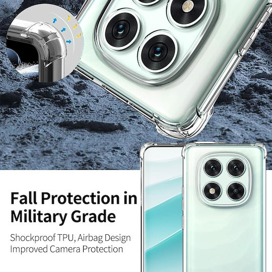 Techsuit Shockproof Clear Задна корица Силикон Прозрачен (Redmi Note 14 Pro)
