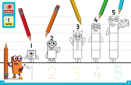 Numberblocks Colouring Fun: A Colouring Activity Book