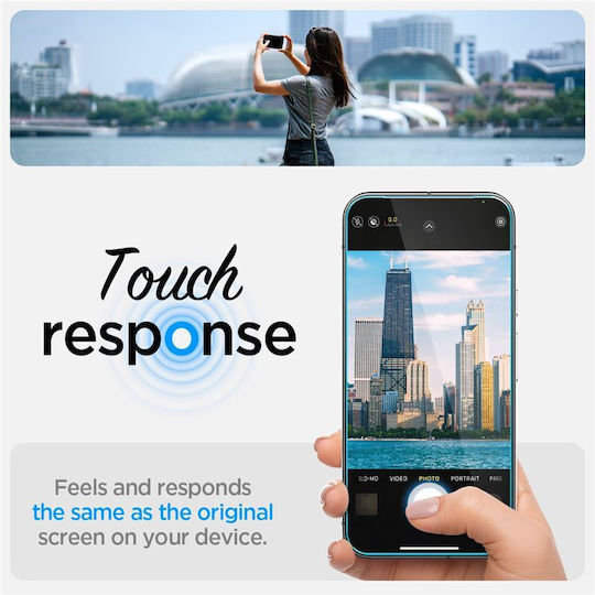 Spigen Glas.TR Ez Fit Privatsphäre Gehärtetes Glas 2Stück (Google Pixel 9 / 9 Pro / 10 / 10 Pro)