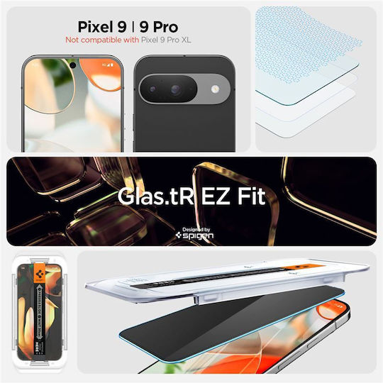Spigen Glas.TR Ez Fit Privatsphäre Gehärtetes Glas 2Stück (Google Pixel 9 / 9 Pro / 10 / 10 Pro)