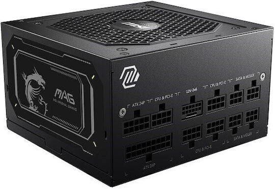 MSI MAG A850GL PCIE5 II 850W Μαύρο Τροφοδοτικό Υπολογιστή Full Modular 80 Plus Gold