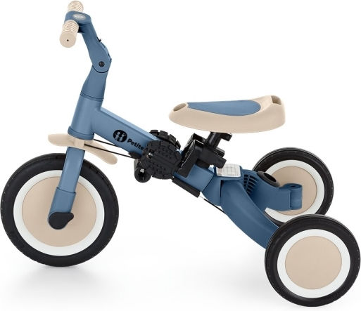 Petite & Mars Turbo Tricicletă Pentru Copii Cu Mâner Pentru Părinți 5 În 1 Pentru 18 Luni Albastră