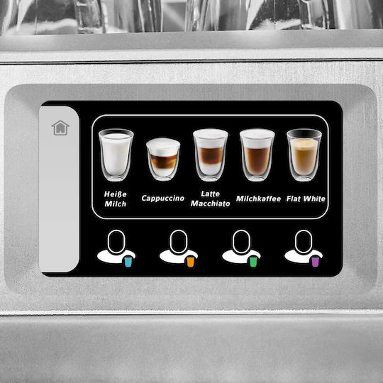 Gastroback Automatic Espresso Machine 3000W Pressure 15bar with Grinder Silver