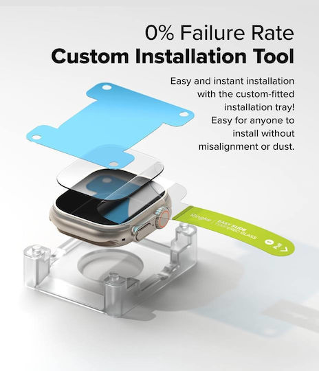 Ringke Easy Slide Tempered Glass pentru Apple Watch Ultra 49mm - Ceas Apple Ultra 49mm 1buc