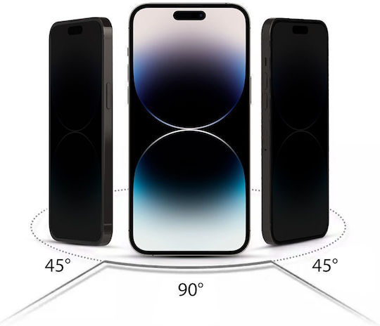 Hofi Anti Spy Glass Pro+ Privatsphäre Gehärtetes Glas Schwarz (Galaxy S25 Ultra,Samsung S25 Ultra)