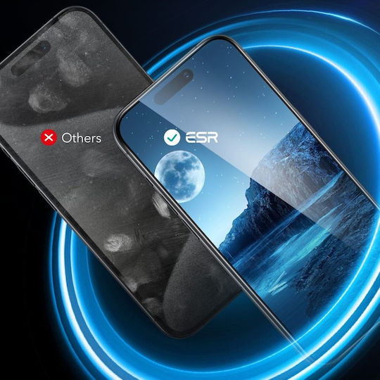 ESR Black Tempered Glass 2pcs (iPhone 16)