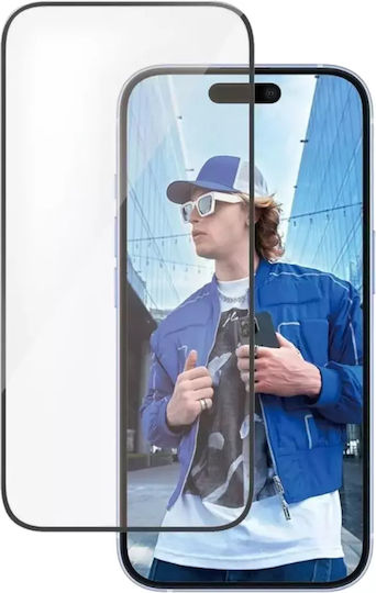 ObaStyle Vollkleber Gehärtetes Glas Schwarz (iPhone 16)