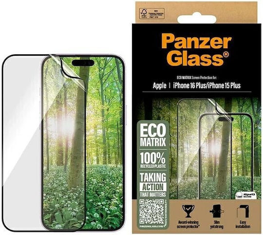 PanzerGlass Matrix Tempered Glass (iPhone 15 Plus / 16 Plus)
