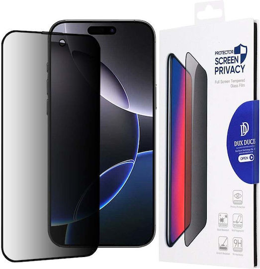 Dux Ducis Privacy Tempered Glass 1pcs Black (iPhone 16 Pro Max)