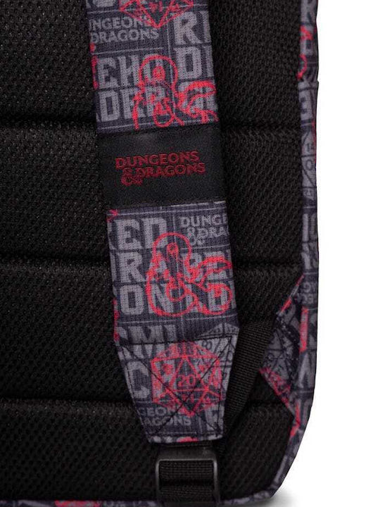 Difuzed Dungeons and Dragons School Bag Backpack Elementary, Elementary Gray