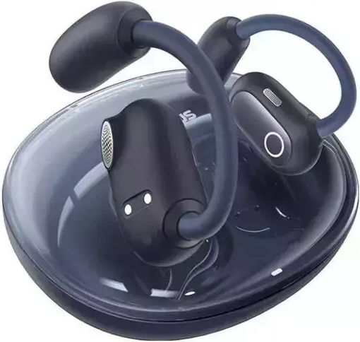 Baseus Eli Sport 1 PM20A Отворено ухо Bluetooth хендсфри Слушалки с Устойчивост на Пот и Кутийка за Зареждане Черен