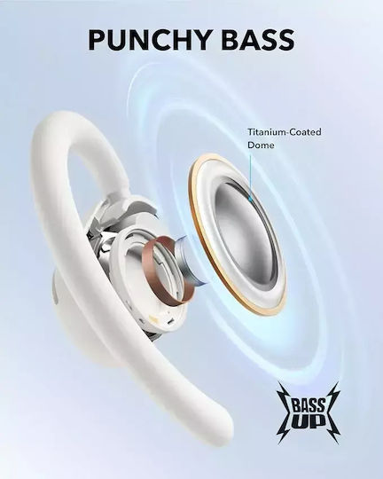 Soundcore by Anker V20i Open Ear Bluetooth Handsfree Earphones with Sweat Resistance and Charging Case White