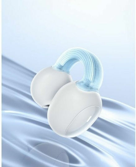Baseus AirGo 1 Ring Offenes Ohr Bluetooth-Freisprecheinrichtung Kopfhörer mit Schweißresistenz und Ladeetui Weiß