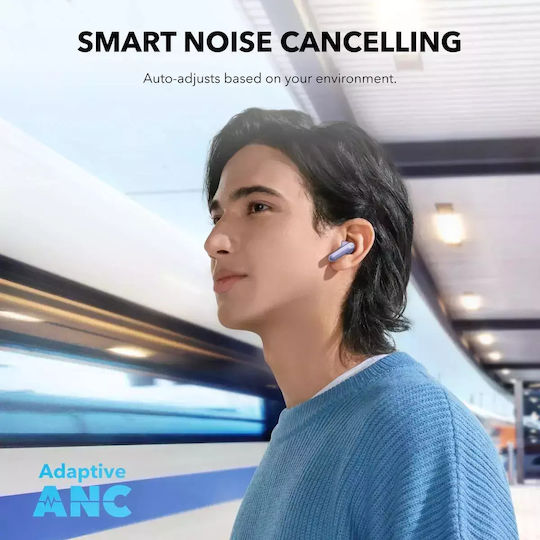 Soundcore by Anker P40i In-ear Bluetooth Handsfree Căști cu Rezistență la Transpirație și Carcasă de Încărcare Violet