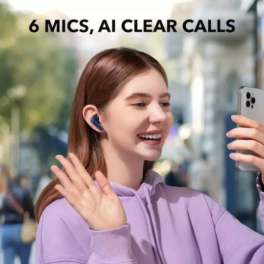 Soundcore by Anker P40i In-ear Bluetooth Handsfree Căști cu Rezistență la Transpirație și Carcasă de Încărcare Violet