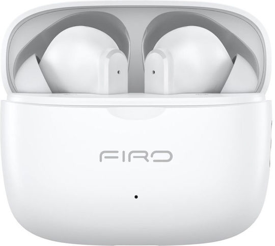 Firo A21 In-ear Bluetooth Handsfree Ακουστικά με Θήκη Φόρτισης Λευκά