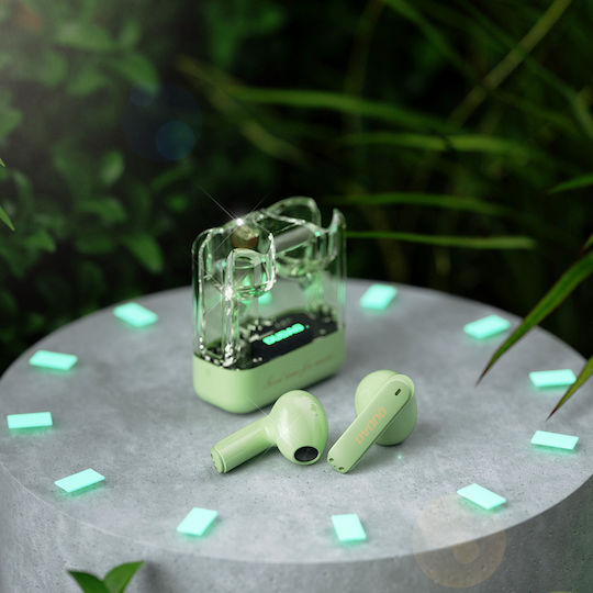 Dudao U18Pro In ear Bluetooth хендсфри Слушалки с Кутийка за Зареждане Зелен