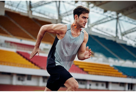 Shokz OpenRun Pro2 Mini Bone Conduction Bluetooth Handsfree Ακουστικά με Αντοχή στον Ιδρώτα Πορτοκαλί