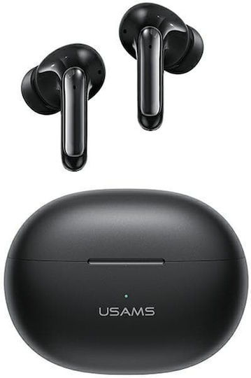 Usams X-Don In-ear Bluetooth Handsfree Căști cu Carcasă de Încărcare Negru