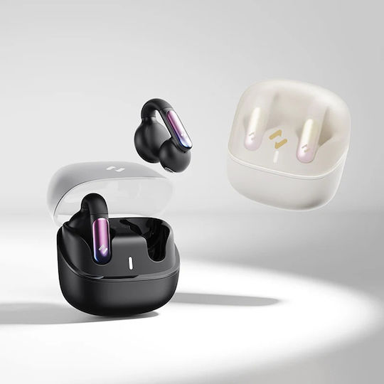 Havit TW980 Open Ear Bluetooth Handsfree Ακουστικά με Αντοχή στον Ιδρώτα και Θήκη Φόρτισης Μπεζ
