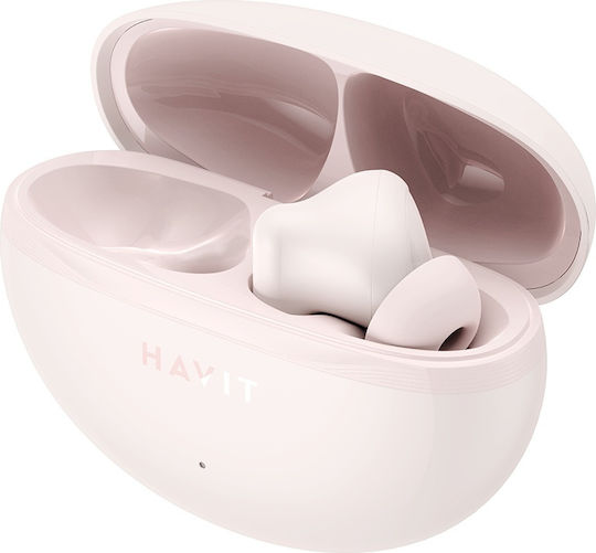 Havit TW986 In-ear Bluetooth Handsfree Căști cu Carcasă de Încărcare Roz