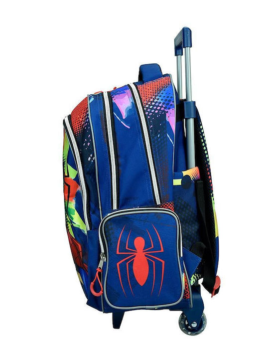 Spiderman Σχολική Τσάντα Τρόλεϊ Δημοτικού Κόκκινη 27lt